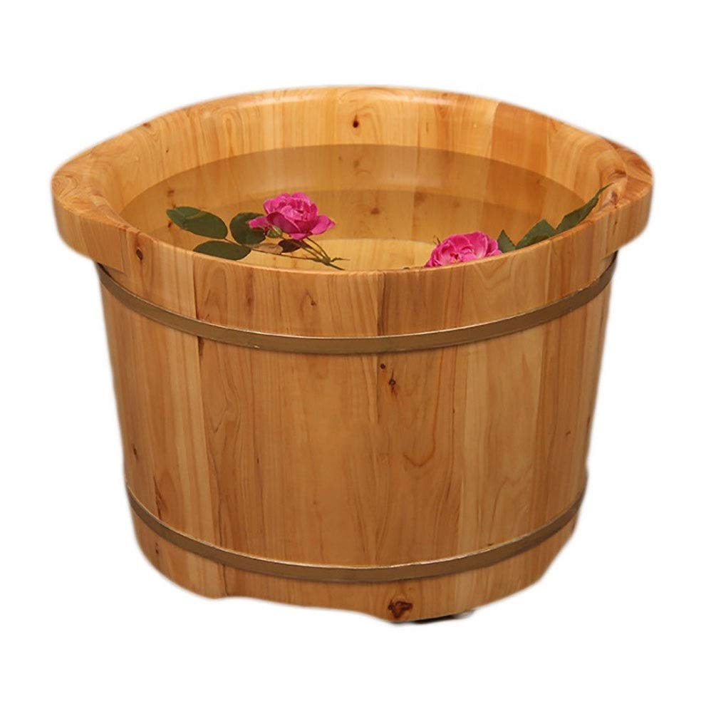 Cubo de Madera para remojar los pies, bañera de hidromasaje para pies, Lavabo para pies para Adultos, Cubo de Madera para pedicura Hopeful Lucky Star