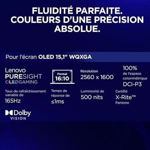 PC portable Gamer LENOVO Legion 5 15IRX10 Sans Windows 151 WQXGA OLED Core i7 13650HX RTX 5060 - vue 8