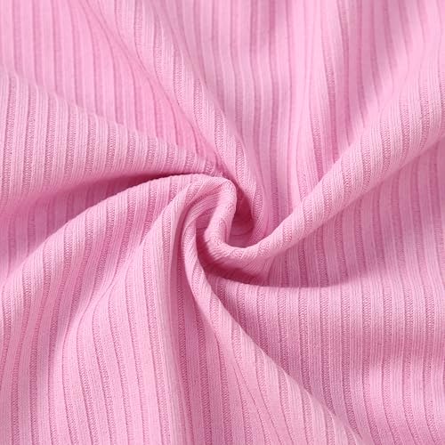 Image of DISAUR Baby Girls Clothes Newborn Infant Baby Girls Outfit Long Sleeve Ruffle Romper Floral Pants Headband Sets 0-18 Months