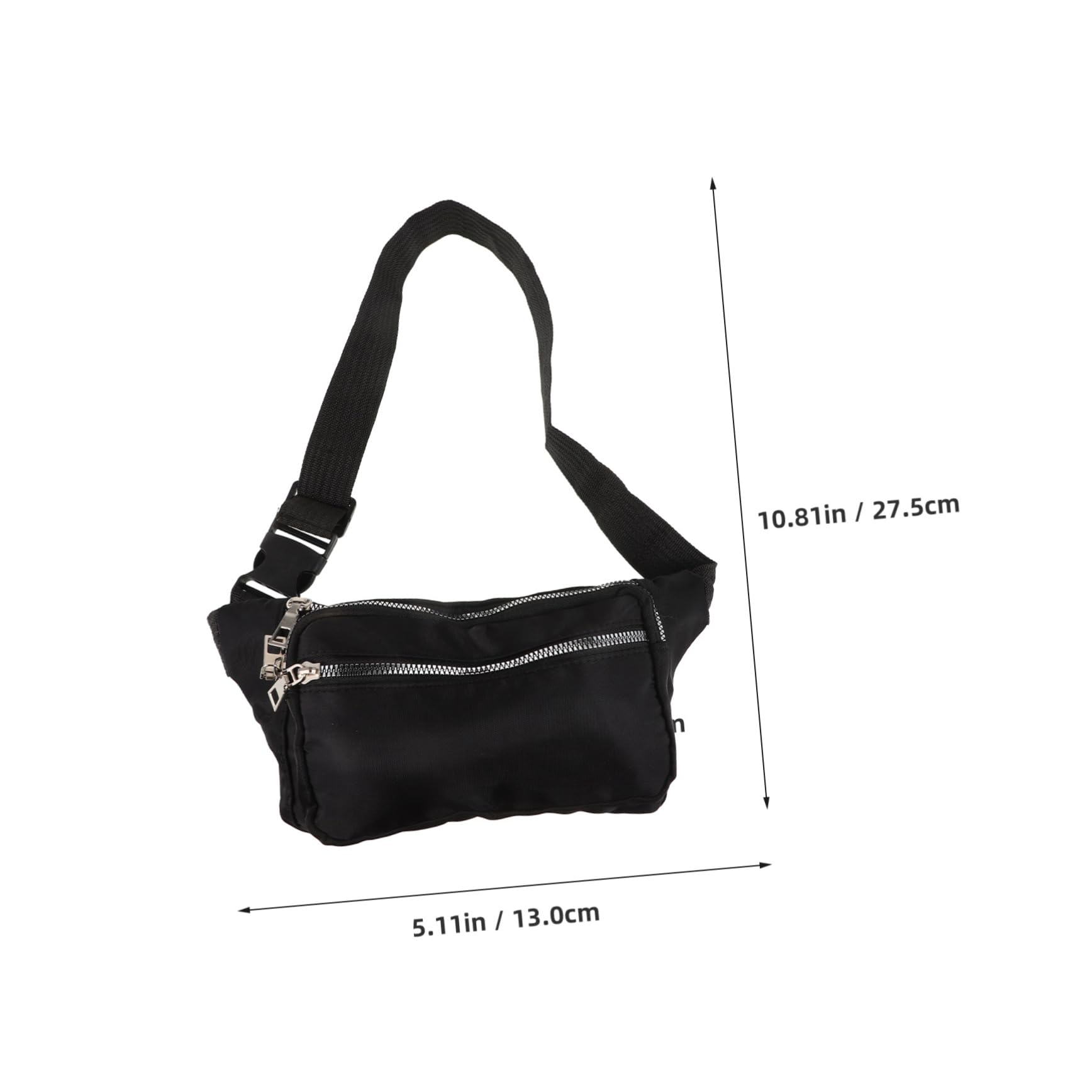 TOBBOMEY Adjustable Fanny Pack for Men Lightweight Multi Pocket Waist Bag for Running Hiking Daily Use Spacious Design with Adjustable Belt