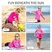 Kanu Surf Girl's Keri UPF 50+ Long Sleeve Rashguard, Neon Pink, Small (8)
