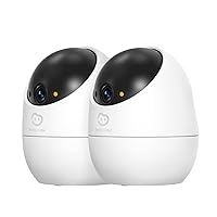 Beans View 2K (3MP) Telecamera di Sicurezza per Interni, 2 Pezzi)