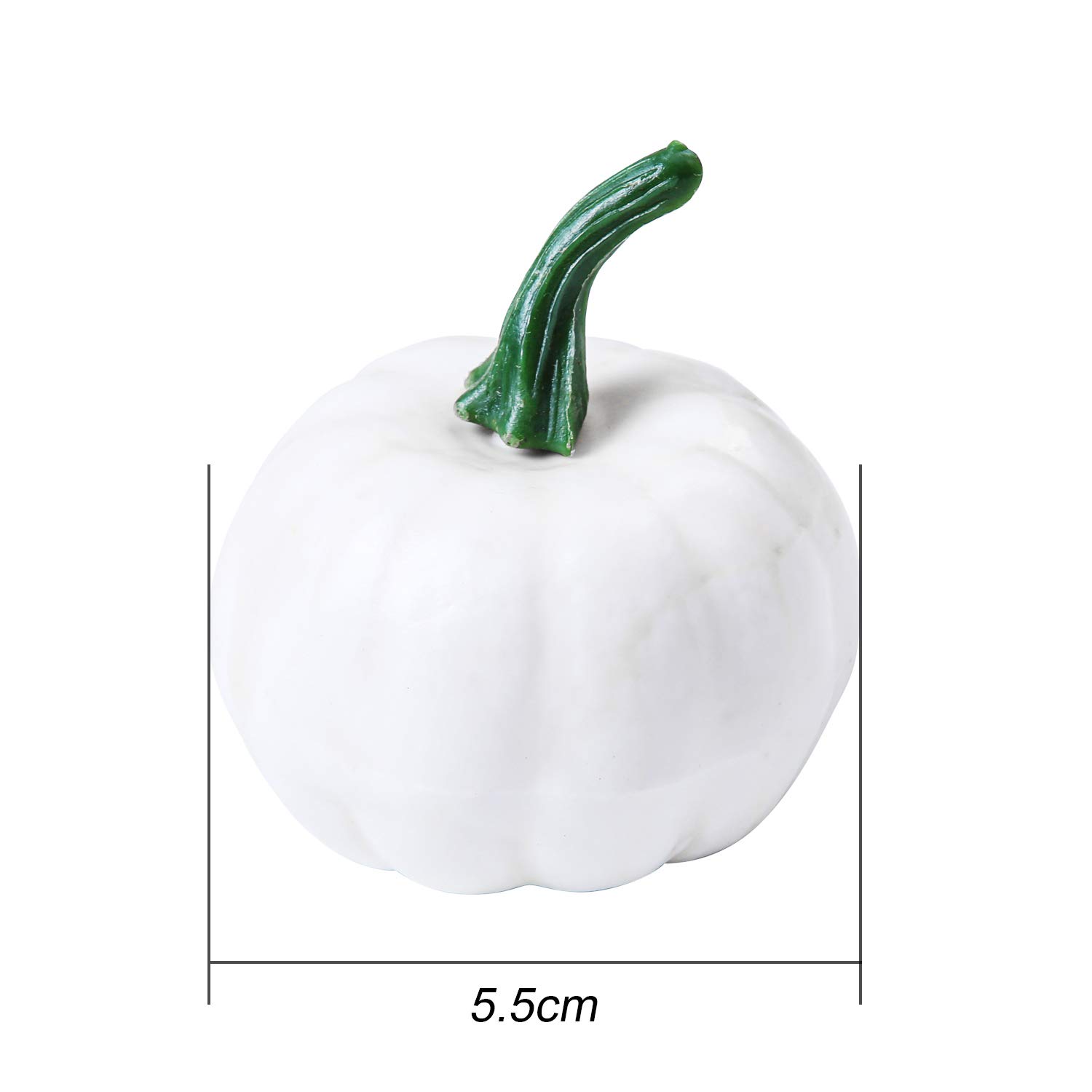 Elcoho 30 Pack Small Artificial Lifelike Pumpkin Fall Harvest Mini Pumpkins for Home Garden, Fall Harvest Decor, Thanksgiving or Halloween Decoration