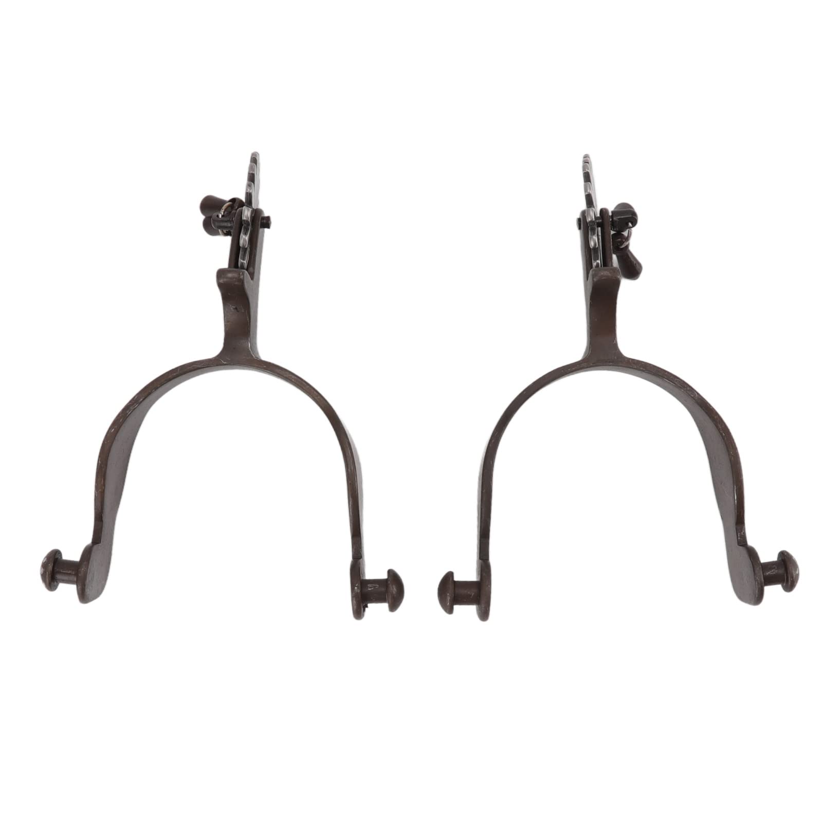 Keenso Éperons de Cheval avec Motif Vintage pour de Meilleures Performances D'équitation, 1 Paire D'éperons de Botte Gravés pour Les Sports équestres