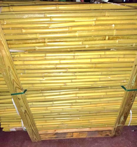 Mugar - Valla de Ocultación de Bambú Natural 1,5x2,5 m | Extra Grueso | Fácil de Instalar | Ecológica y Decorativa | Ideal para Jardín, Terraza y Balcón