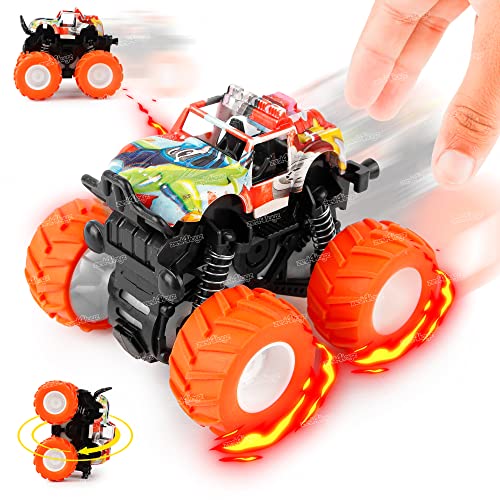 Image of Zest 4 Toyz 4X4 Monster Truck Friction Powered Cars for Kids 4WD Mini Monster Trucks Big Rubber Tires | Super Cars Blaze Truck | Gift Toys for Children (Pack of 1)