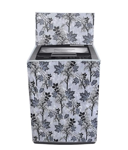 Image of Woah Dust-Proof Top Loading Fully Automatic Washing Machine Cover for LG 6 kg, 6.2 kg, 6.5 kg, 7 kg, 7.2 kg, 7.5 kg, Polyester, Grey
