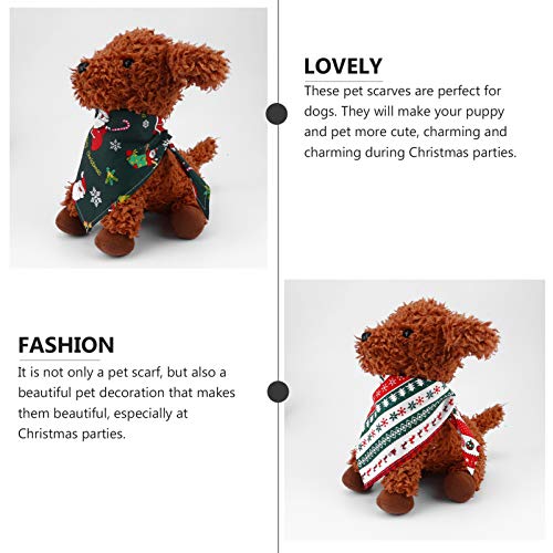 POPETPOP 4 PeÃ§as de Cachecol Cachecol Cachecol de Natal para Cachorros de Natal para Animais de Est