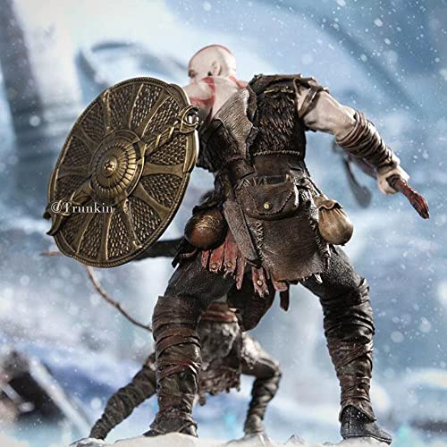 Trunkin God Of War Kratos & Atreus 19 Cms Action Figure Ultimate Game Action Figure Collectible Model #TOP7