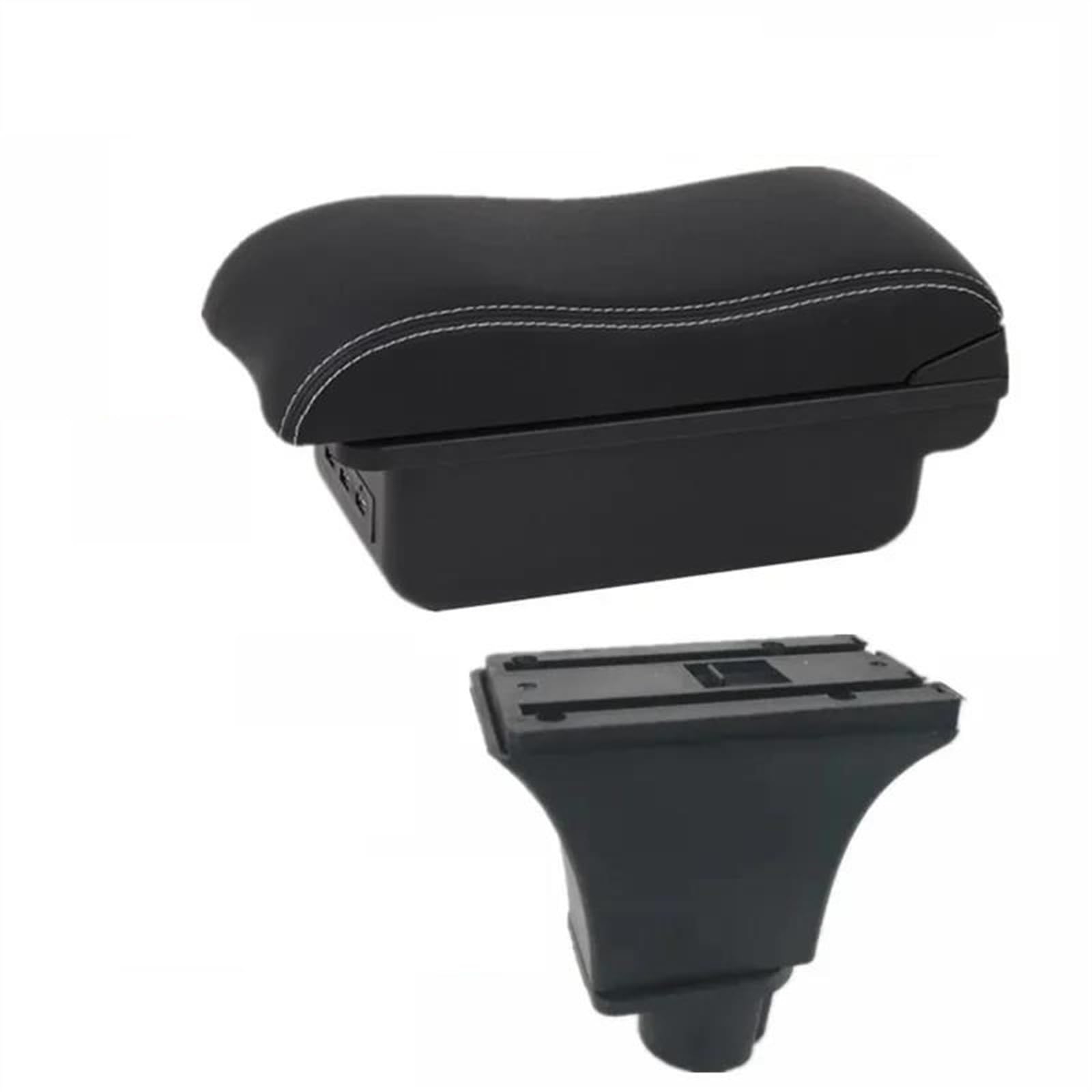 NMJLQW Storage Rack Center Console Armrest Storage Box For Corsa C Car Interior Parts Modification Accessories(B2 white line)