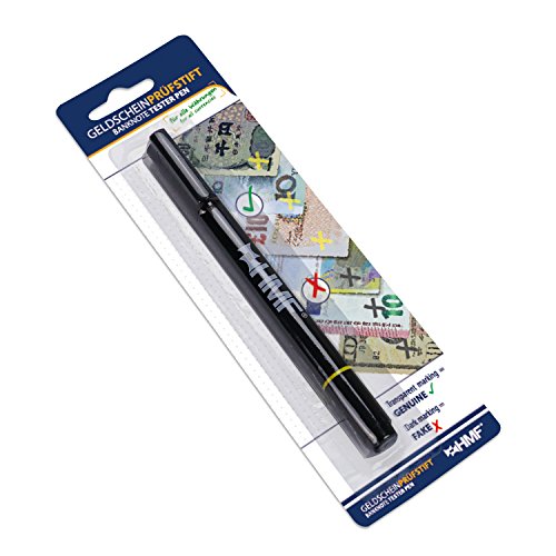 Preisvergleich Produktbild HMF 3600-02 Geldscheinprüfstift, Geldschein Schnelltester, 2 in 1 Geldprüfer inkl. Kugelschreiber