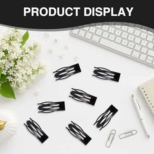 50 pinzas dobles para cabello grueso y fino, metal miniatura 4
