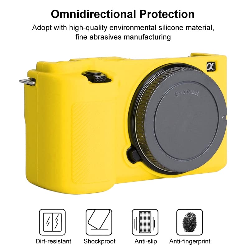 Image of Havilah for Sony ZV-E10 Soft Silicone Protective Camera Case (Yellow)