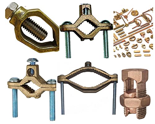 Image of UL Listed, Heavy Duty Ground Rod Clamp Direct Burial, Sizes 1 /2 inch, 3 /4 inch, 5 /8 inch (5 Pack) (Size 3 /4 inch)