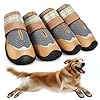 Dog Shoes for Large Dogs Medium Dog Boots Paw Protectors for Winter Snow Breathable Dog Booties for Hot Pavement Hardwood Floors Gray Size 4