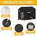 Outdoor Dog Kennel Cover - Full Coverage 600D Heavy Duty All Sides Open Dog Kennel Insulation Cover with Transparent and Breathable Mesh Window Cover Only,Black,6.5×6.5×5.8FT