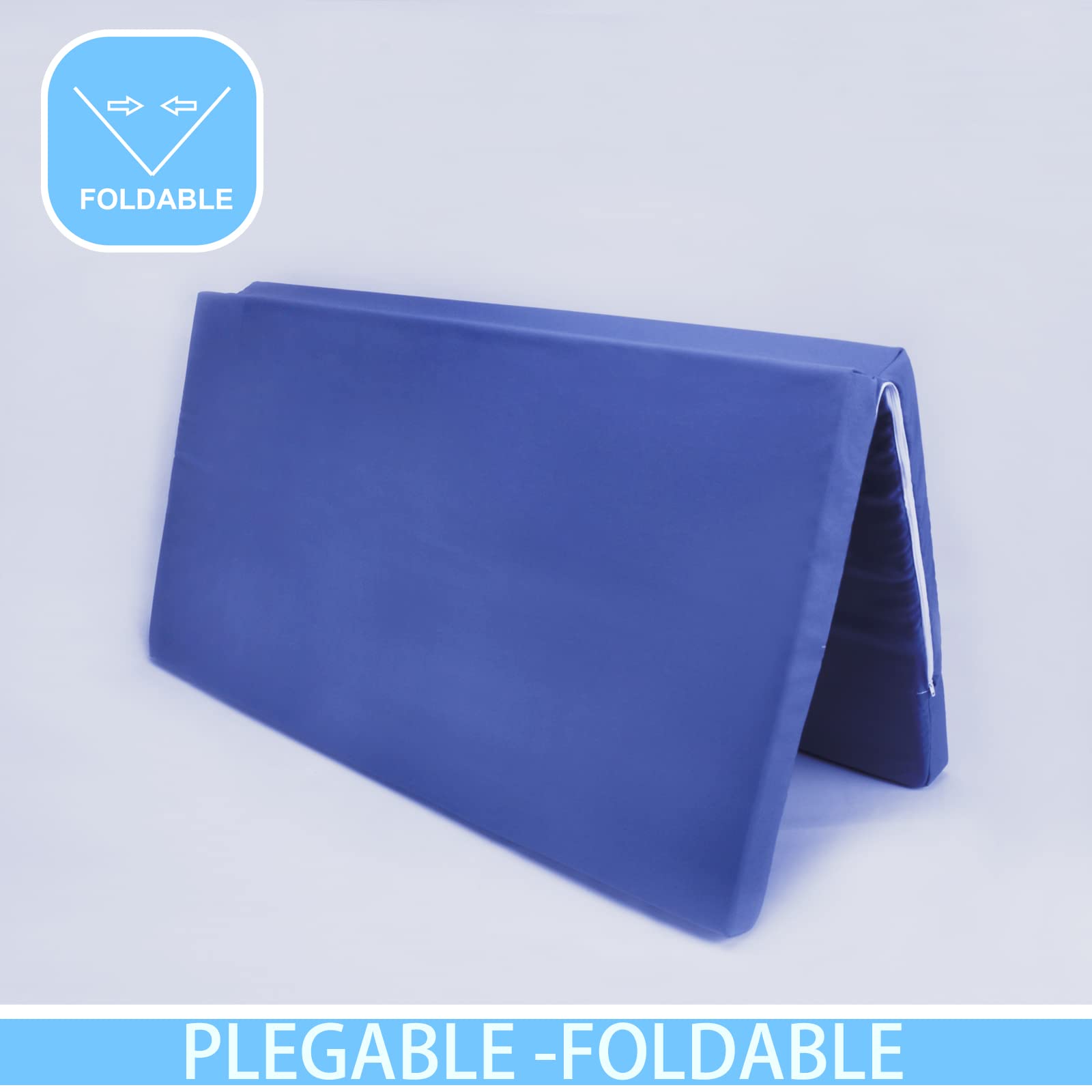 PEKITAS Materasso materassino per parco giochi 90 x 90 cm spessore 5 cm fodera lavabile nucleo schiuma ferma blu compatibile con Hauk Sleep N Play SQ