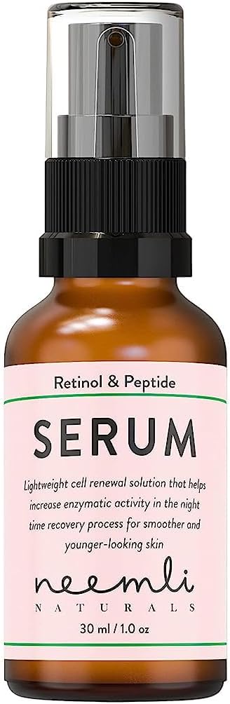 Neemli Naturals Retinol & Peptide Serum, Light Weight Renewal Solution for Smooth, Even-toned, Younger Looking Skin - 15ml (Pack of 1)
