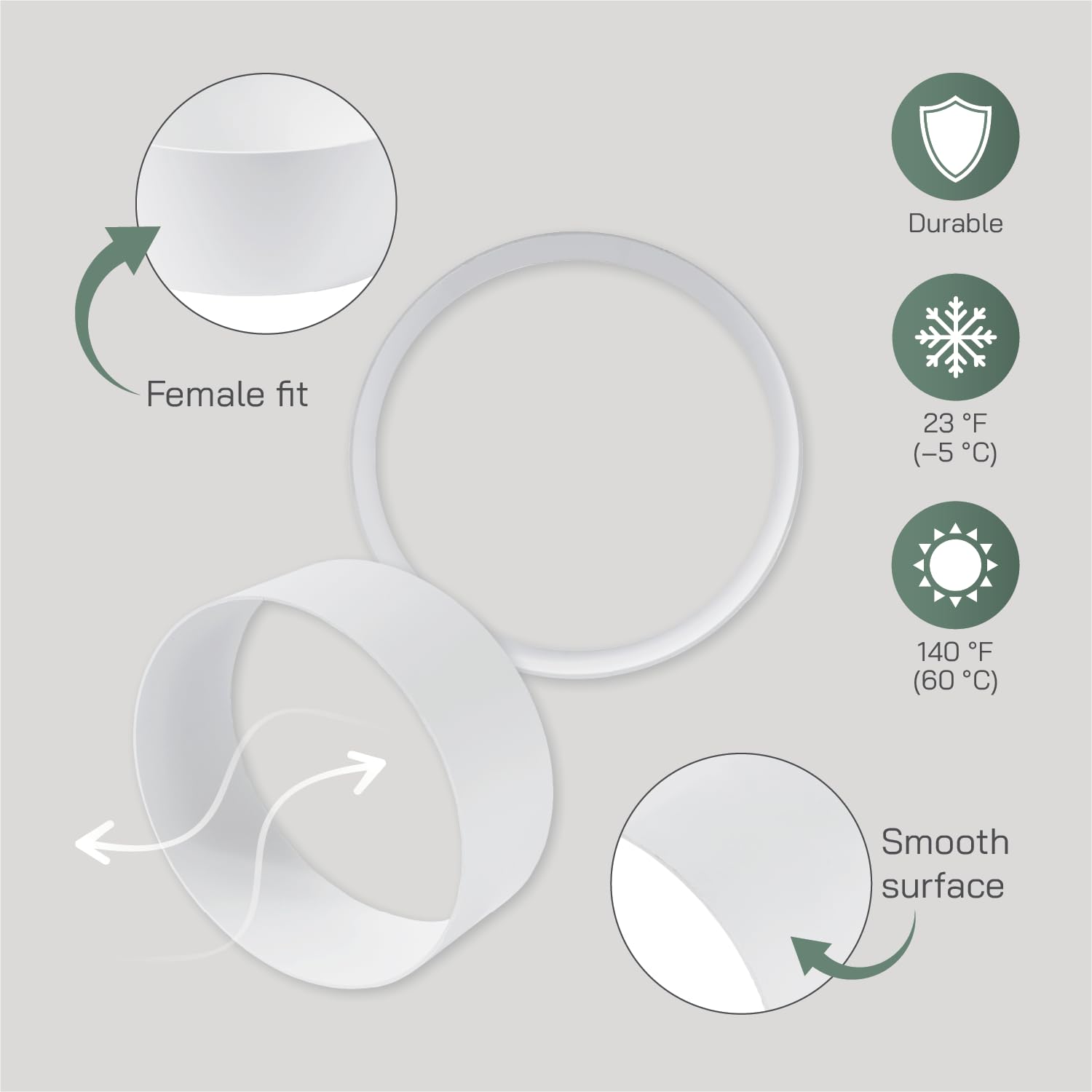 Vent Systems 150 mm 2 Pack Female Duct Connector, Plastic HVAC Ducting Fittings, Dryer Air Ventilation System Tube Adapter - Image 4