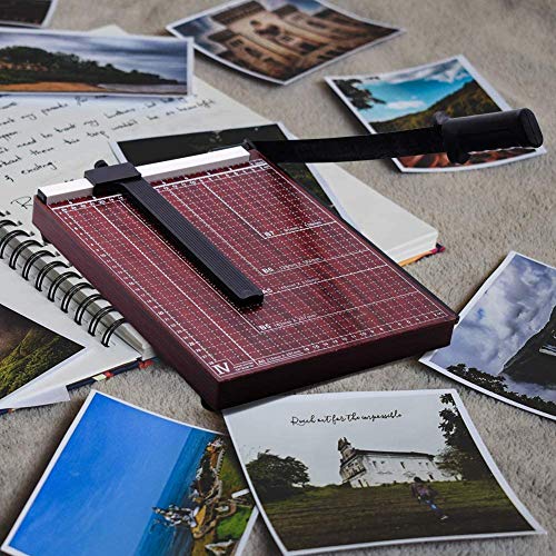 Paper Cutter A4 Guillotine Paper Cutter Paper Trimmer A4 Paper Trimmer-Can Trim Files,Photos, Improve Cutting Precision