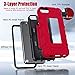 ZoneFoker for iPod Touch 7th Generation Case, iPod Touch 6th / 5th Generation Case Heavy Duty Shockproof Rugged Cover for Apple iPod Touch 7/6/5 Generation Case Red