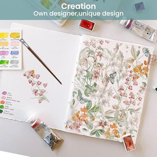 Image of Softan Green Floral Queen Sheet Set, Cozy Microfiber Butterfly Printed Fitted Bed Sheet with 15 inch Deep Pockets & Corner Non-Slip Straps, Botanical Patterned Sheets & Pillowcase Set