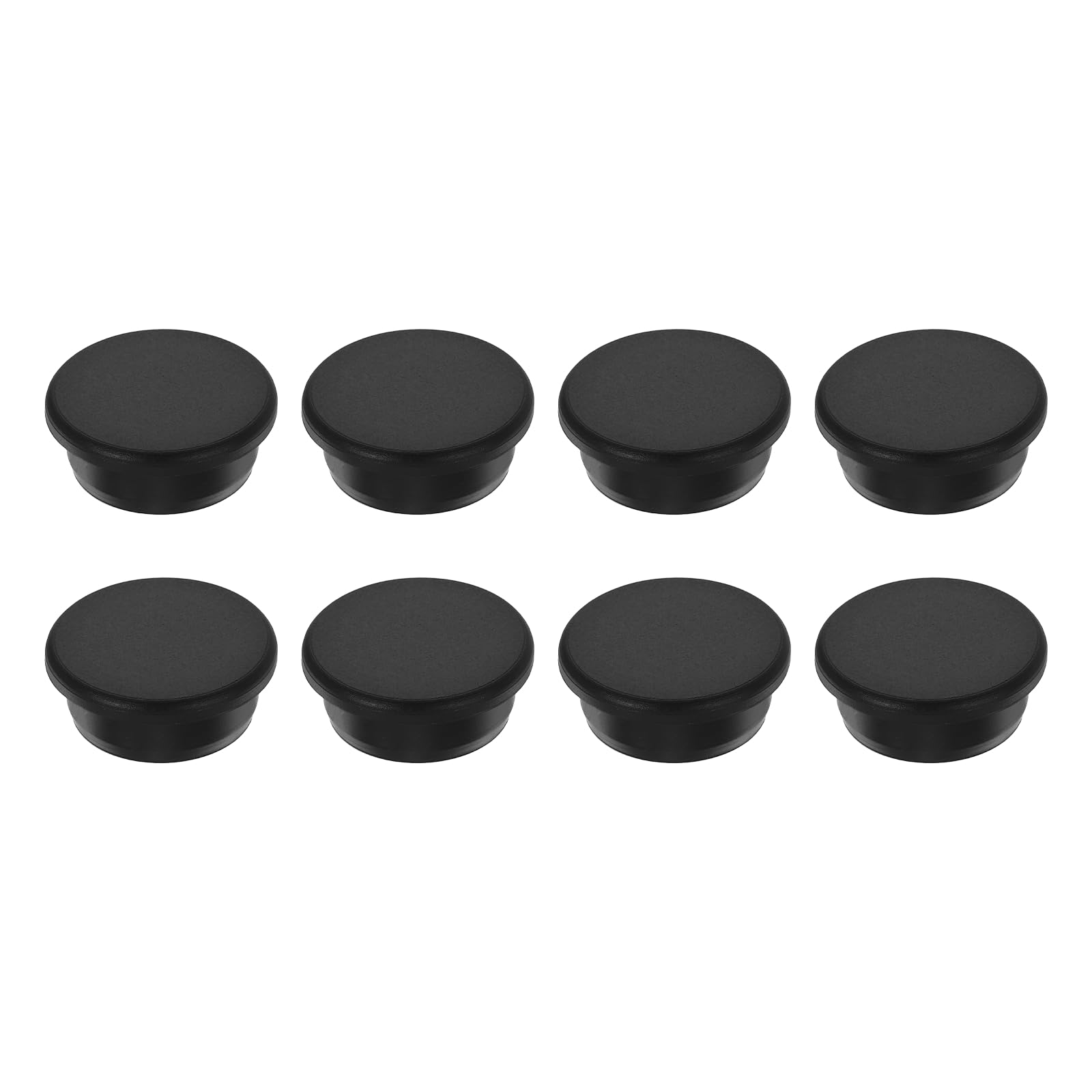 sourcing map 8pcs T-Shaped Silicone Plugs 30.3mm 1-3/16 Inch Dia, Black — image 1
