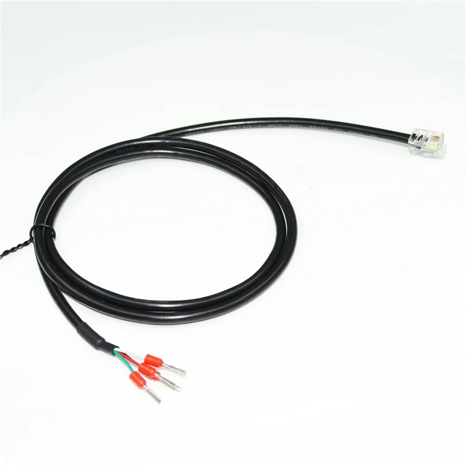 Conector RJ11 6P4C a 4 Pines / RJ9 4P4C a 4 Pines, Cable blindado con Extremo de Cable.(5 Metre,No.2 6P4C)