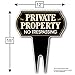 Signs Authority No Trespassing Sign - Dibond Aluminum, 15