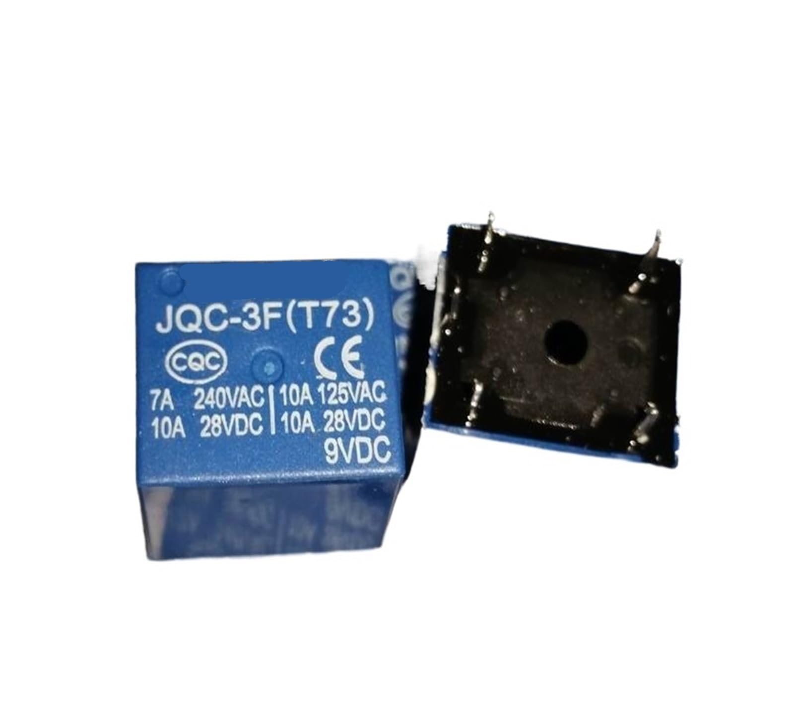 Relé JQC-3F T73 24VDC 5 pines interruptor electromecánico T73-1C 4