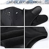 WTACTFUL Balaclava Half Face Mask for Men Women Windproof Warm Thermal Breathable for Skiing Snowboarding Motorcycle Cycling Hiking Winter Outdoor Sports 2pcs-Black #1 - Image 8