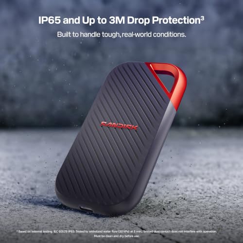 Image of Sandisk 2TB Extreme PRO Portable SSD, Up to 4000MB /s Read Speeds -New Model