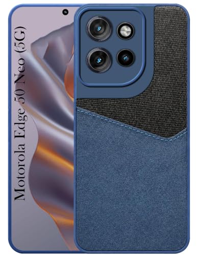 Image of Jkobi Back Cover Case for Motorola Moto Edge 50 Neo (Dual PU Leather Stitch | Professional Minimalist | Soft and Flexible)
