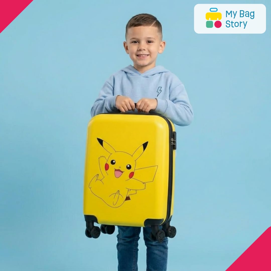 mybagstory Pikachu Pokemon - Maleta de cabina para niños (50 cm), diseño de animales