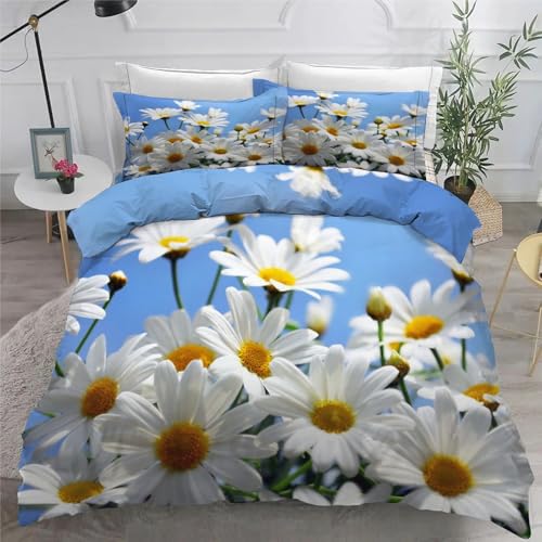 Housse de couette 160x200 fleurs pour une chambre parentale printanière