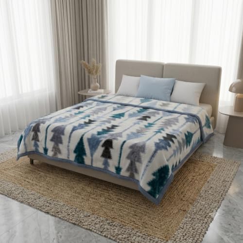 Image of ABRAZO Dreamy Wrap Mink Blanket for Double Bed | 570 GSM 3 Kg Single Ply | Ultra Soft Warm Blanket for Winter & AC Room | Quilt /Comforter /Dohar | 220 x 240 Cm
