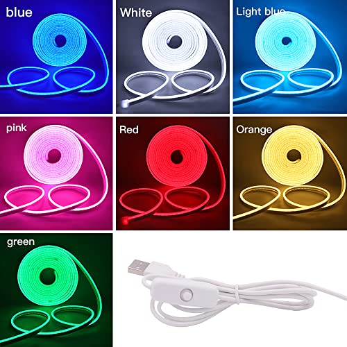 KISUFU LED Strip Light, 5m Neon Rope Light ,120 LEDs/m Neon Light Strip - Image 2