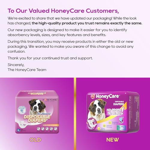 Image of HONEY CARE All-Absorb Disposable Dog Diapers, X-Large
