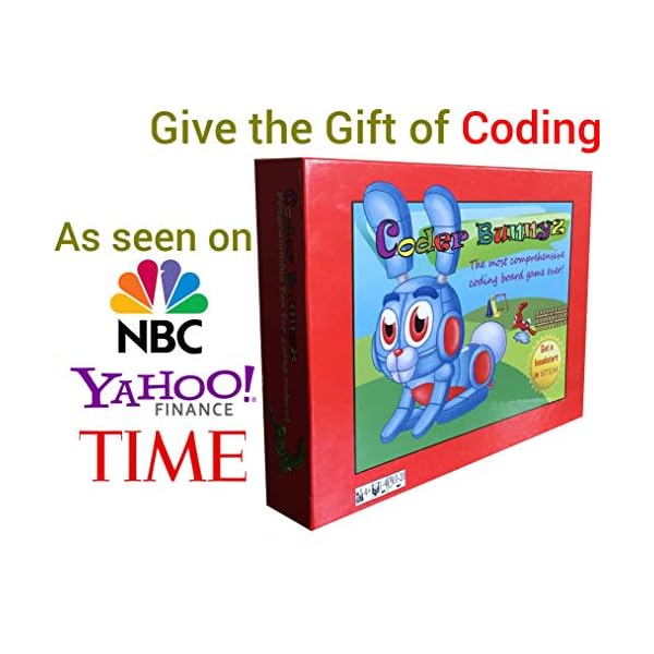 Coder Bunnyz - The Most Comprehensive STEM Coding Board Game Ever! Learn All The Concepts You Ever Need in Computer Programming in a Fun Adventure. Featured at TIME, NBC, Sony, Google, Maker Faires!