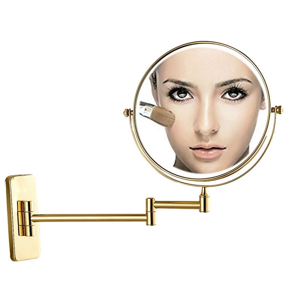 Miroir de Maquillage pour Salle de Bain JCAKES Bras Extensible Idéal pour Routine Beauté Matinale