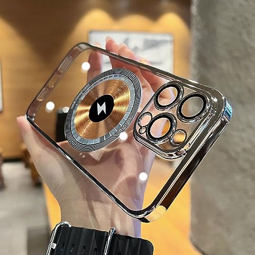 Coque iPhone 14 Plus cuivre plaqué transparent rigide - 5