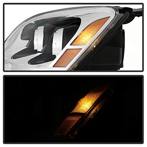ACANII - For 2007-2012 GMC Acadia OE Halogen Type Chrome Projector Headlights Headlamps Pair Set Driver & Passenger Side - Thumbnail 7