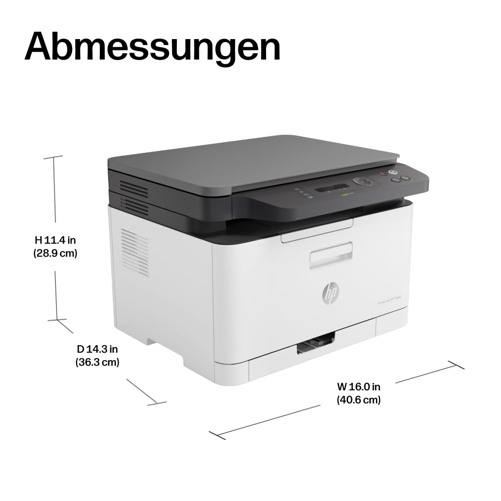 HP Color Laser MFP 178nwg Multifunktions-Farblaserdrucker, Drucken, Kopieren, Scannen, Wi-Fi, Ethernet, USB