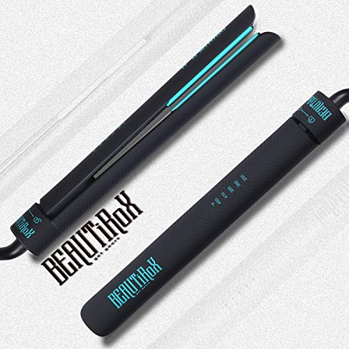 BEAUTIROX Flat Hair Iron with Anti-Static Technology and Temperature Controls for Straightening