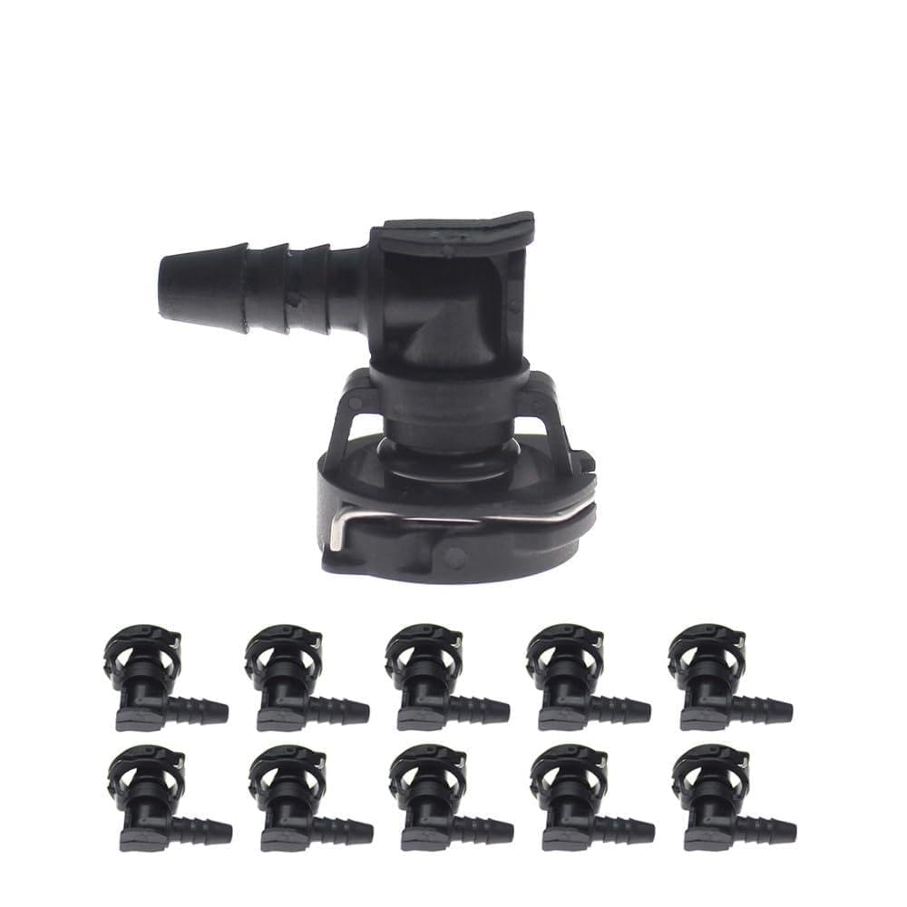 Fit for 1/2/5/10x ID 6MM Vent Hose Pipe Deputy Kettle Water Pipe Pipe Connector(10 PCS)