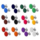 Farben: schwarz, gelb, rot, orange, grün, dunkelgrün, blau, dunkelblau, braun, weiß, lila und pink