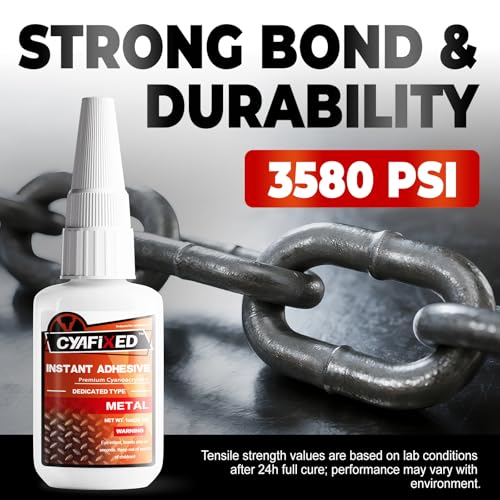 Image of Metal Super Glue, Thick Instant CA Heavy Duty Cyanoacrylate Adhesive 30g