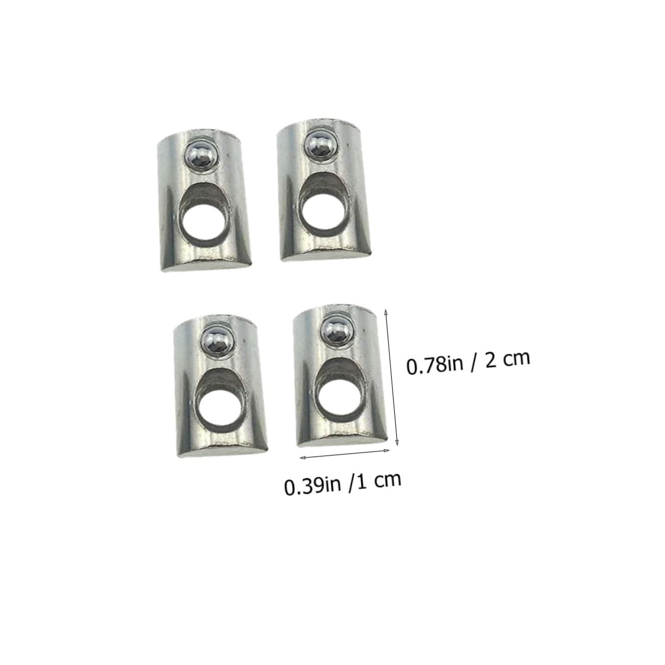 200pcs Carbon Steel Nut Plated Elastic Nut for Aluminum Profile Easy Installation Spring Loaded Design for Industrial Frames and Printers