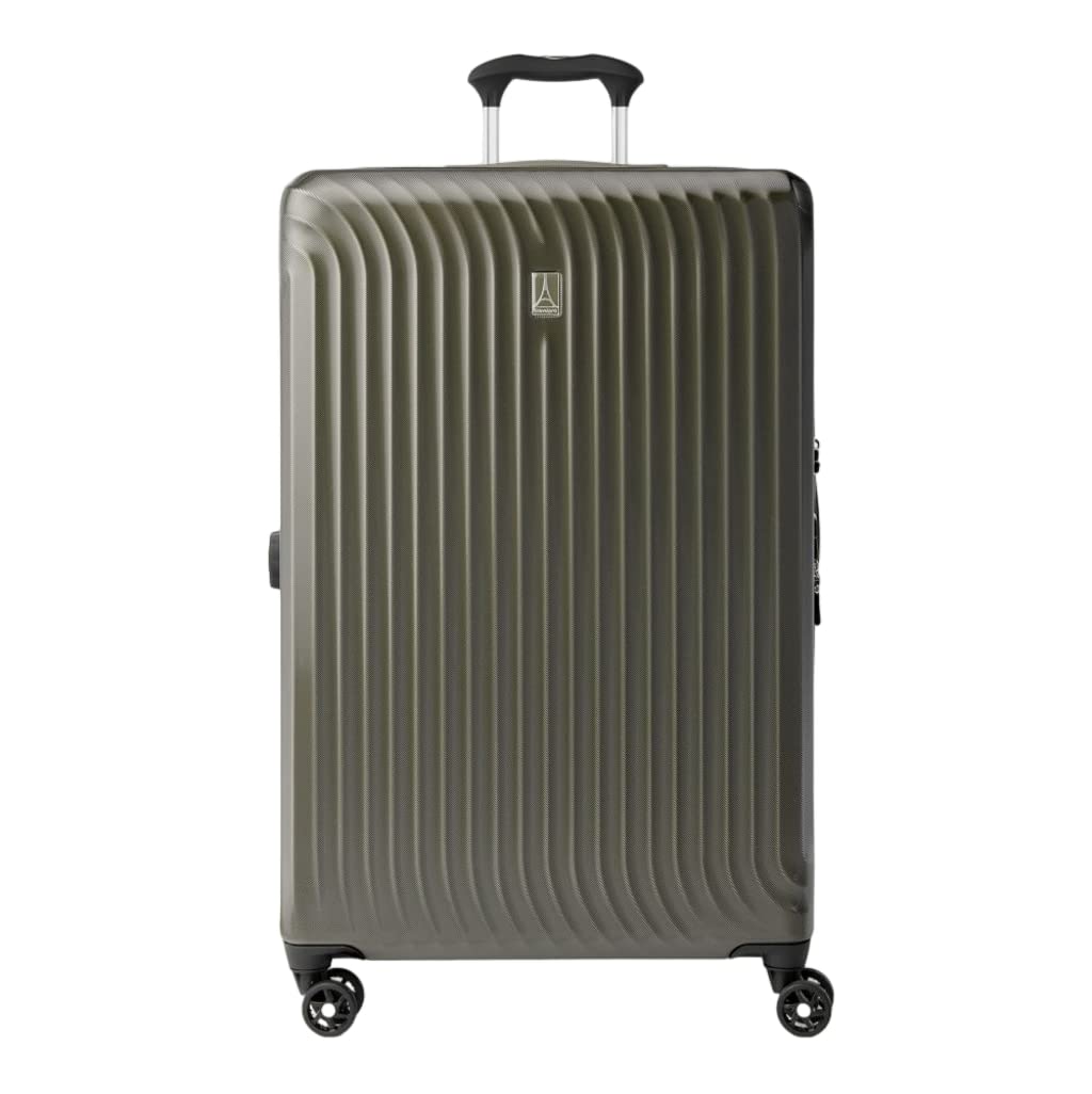 Travelpro Maxlite Air Hardside Expandable Luggage, 8 Spinner Wheels, Lightweight Hard Shell Polycarbonate, Slate Green, Checked-Large 28-Inch