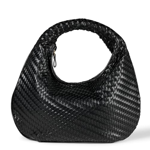 Amazon Essentials Damen Gewebte Umhängetasche, Schwarz, Einheitsgröße